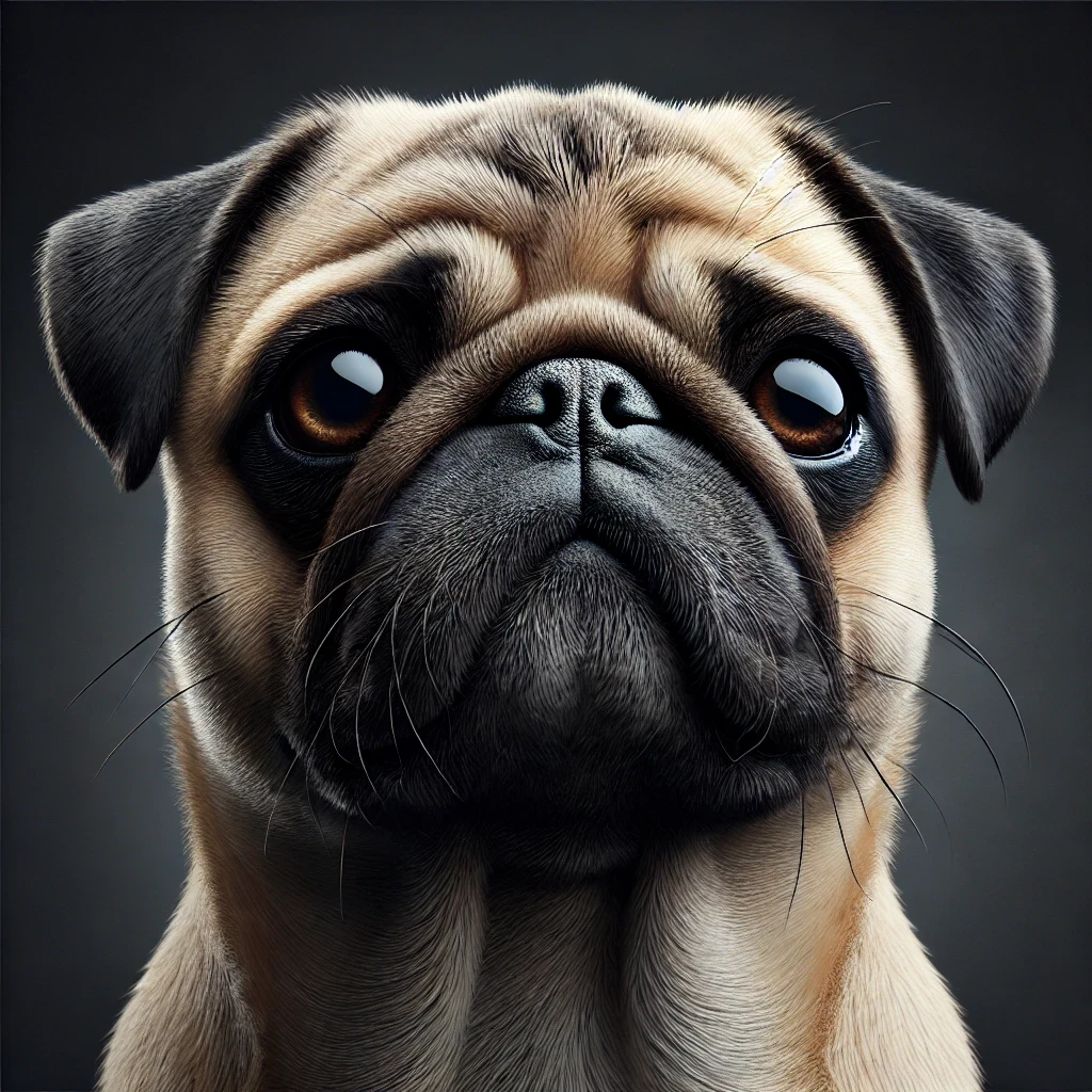 Pug Dog Breed Facts Portrait