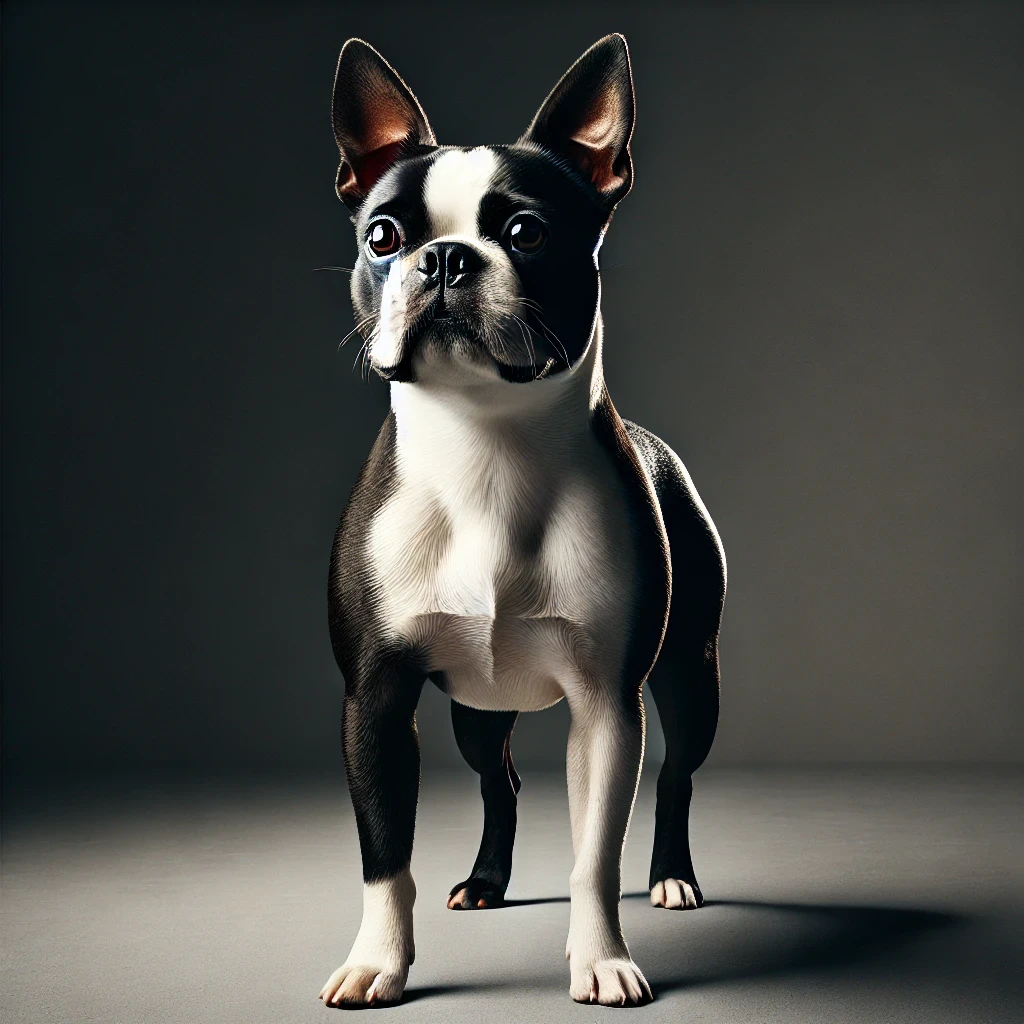 boston terrier dog breed portrait